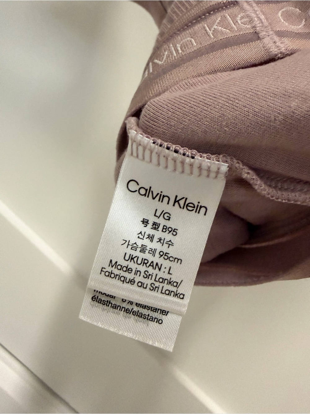 Calvin Klein Racerback Bralette - Picture 3 of 3